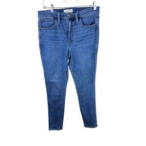 Madewell 10" High-Rise Skinny Denim Jeans Size 29 Medium Wash